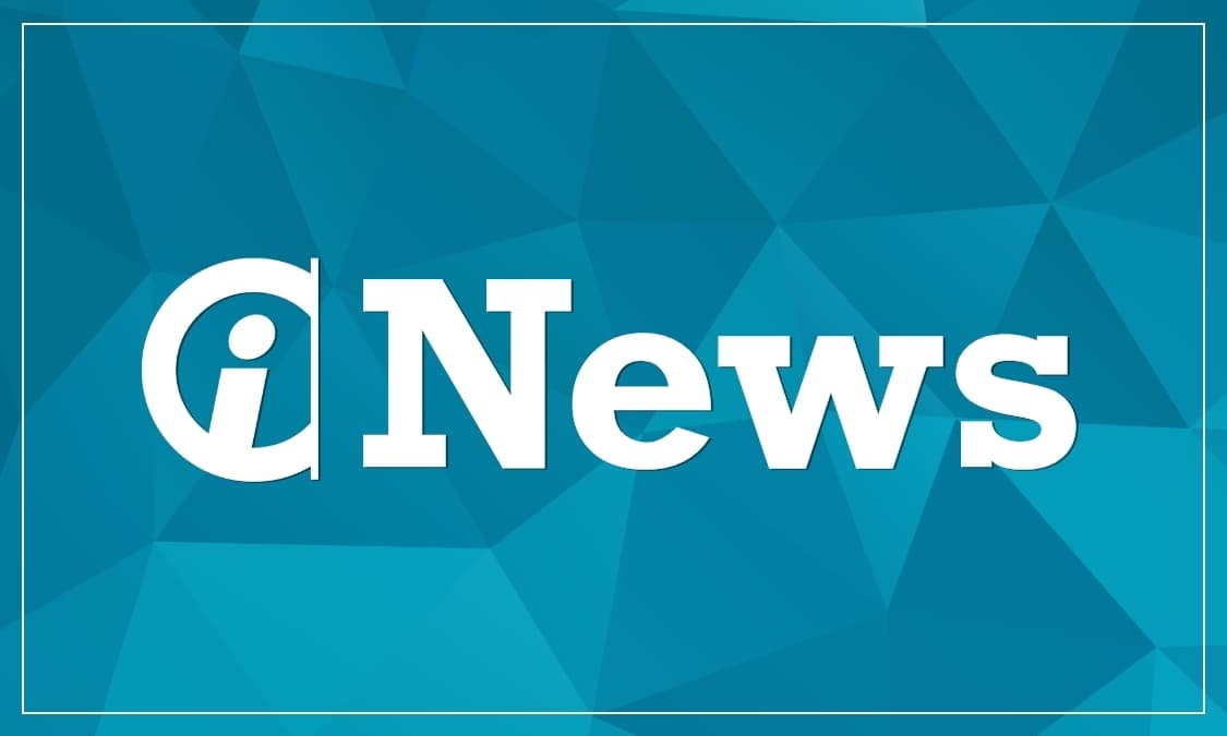 The iNews logo against a pattern background.